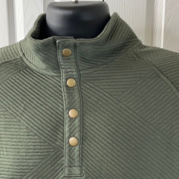 Goodfellow & Co Men's Quilted Snap Pullover Sweatshirt Various Sizes - Picture 6 of 12